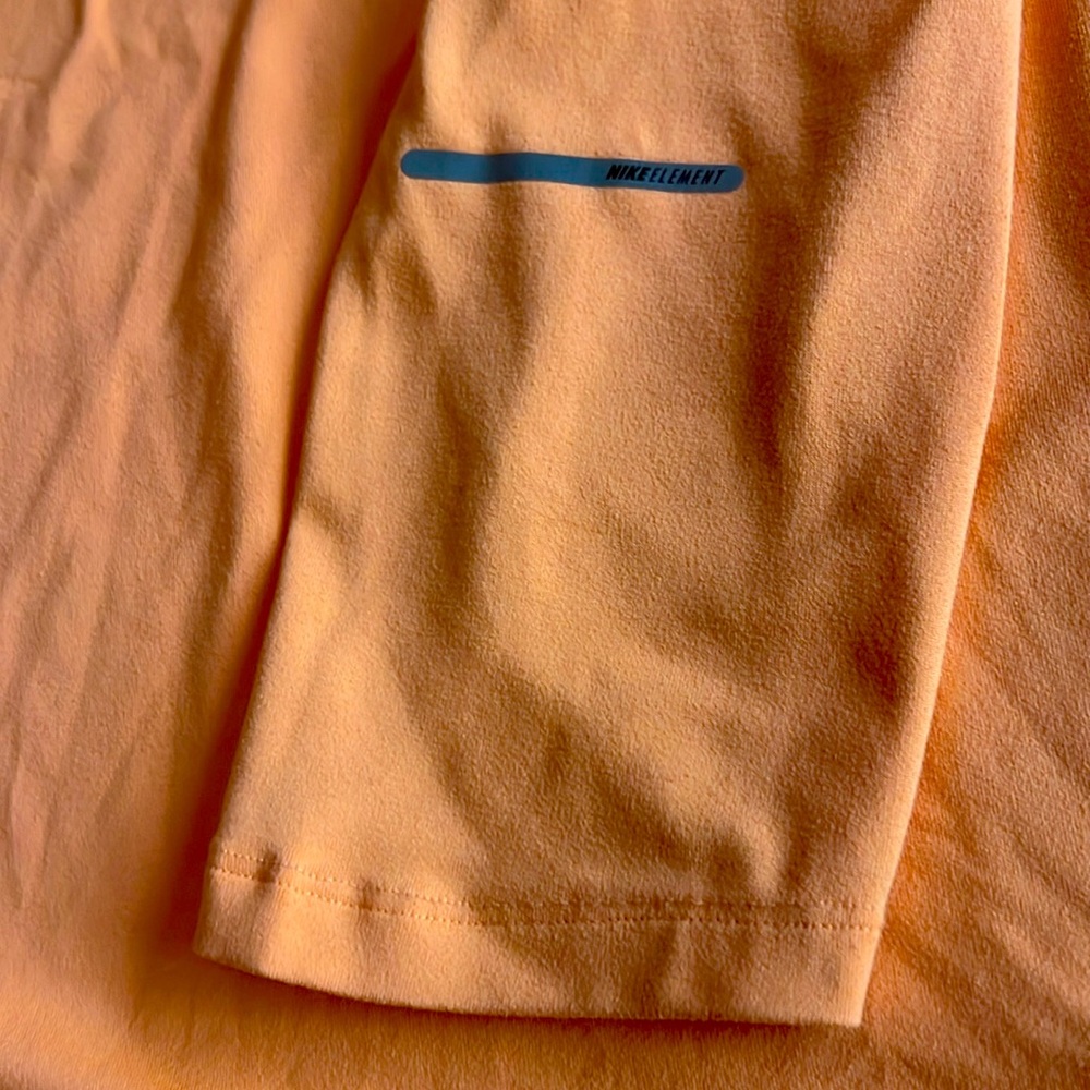 Nike Dri-Fit 1/4 Zip Running Top // Men’s Small // Pastel Orange - Picture 6 of 7